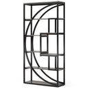 5 Tier Etagere Bookshelf With 8 Open Shelves Organizer For Living Room by HouseOfZazla