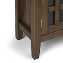 Bedford - Low Storage Media Cabinet - Rustic Natural Aged Brown by HouseOfZazla