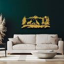 Wolf Family Metal Wall Art