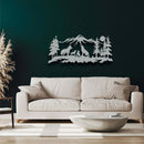 Wolf Family Metal Wall Art