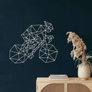 Geometric Bike Metal Wall Art