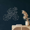 Geometric Bike Metal Wall Art