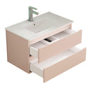 32-Inch Wall-Mounted Bathroom Vanity With Sink Combo
