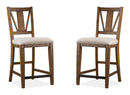 Bay Creek - Counter Chair With Upholstered Seat (Set of 2) - Toasted Nutmeg