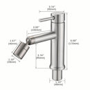 2 Mode Bathroom Faucet With 360 Degree Rotating Aerator For Sink by HouseOfZazla