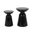 Serenita Outdoor Side Tables With Flared Design (Set of 2)