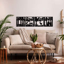 Deer Family Metal Wall Art