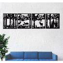 Deer Family Metal Wall Art