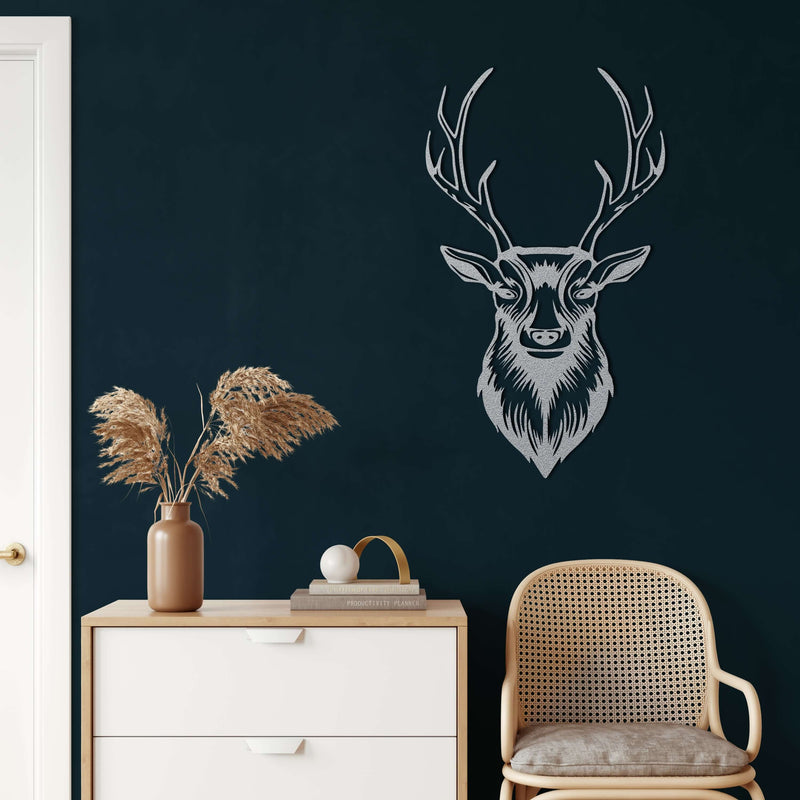 Deer Head Metal Wall Art