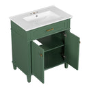 Bathroom Vanity With Ceramic Basin, Soft Close Door And Adjustable Shelves by HouseOfZazla