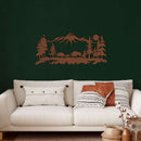 Bison Family Metal Wall Art