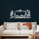 Bison Family Metal Wall Art