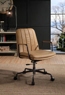 Eclarn - Top Grain Leather Office Chair - Brown by HouseOfZazla