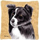 Border Collie Decorative   Canvas Fabric Pillow
