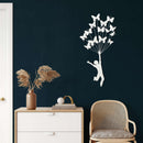 Flying with Butterflies Metal Wall Art