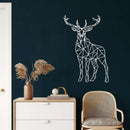 Geometric Deer Metal Wall Art