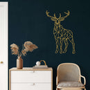 Geometric Deer Metal Wall Art
