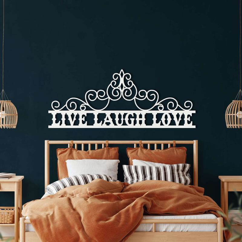Live Laugh Love Metal Wall Art