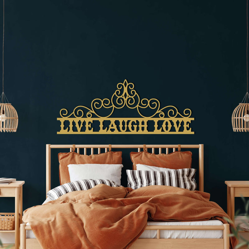 Live Laugh Love Metal Wall Art