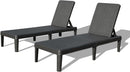Pool Lounge Chairs Set of 2 with 6-Position Adjustable Backrest by HouseOfZazla