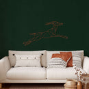 Leaping Deer Metal Wall Art