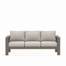 All-Weather Patio Sofa With Cushions, 3 Seat Outdoor Couch by HouseOfZazla