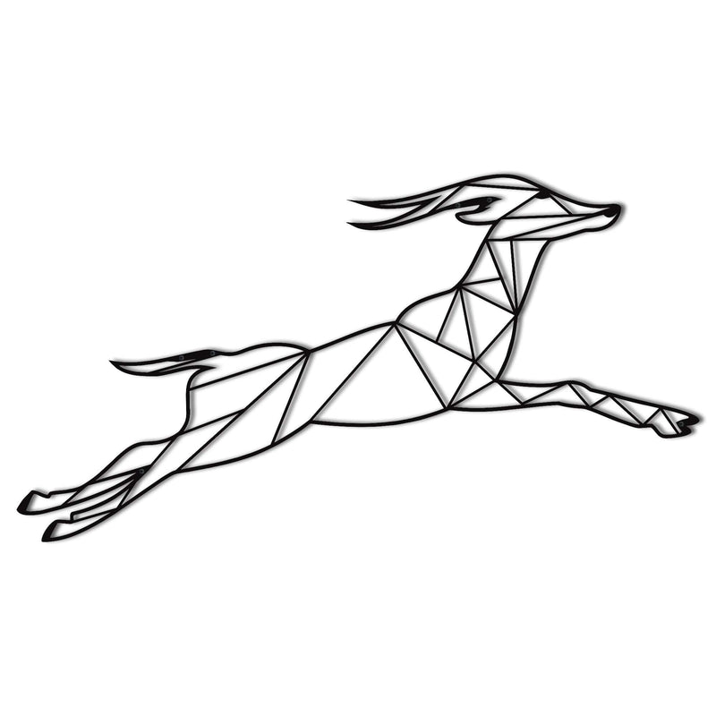 Leaping Deer Metal Wall Art