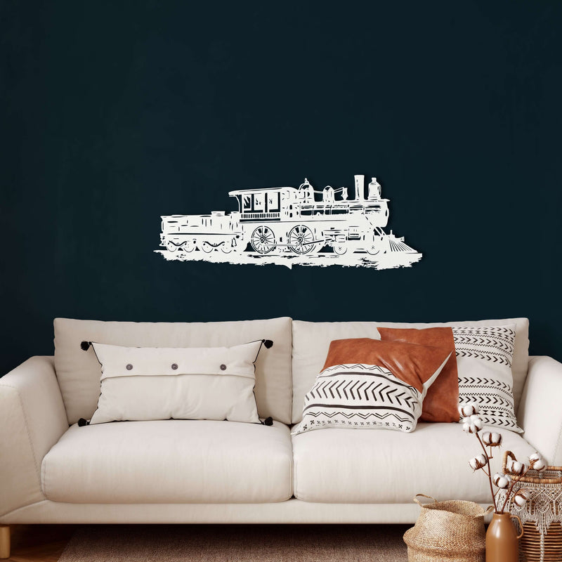 Vintage Train Metal Wall Art
