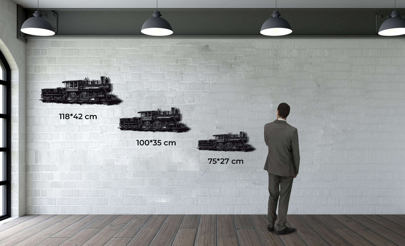 Vintage Train Metal Wall Art