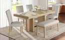 TOPMAX Farmhouse Extendable Wood Dining Table Set for 6 by HouseOfZazla