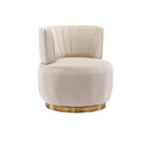 360 Degree Swivel Cuddle Barrel Accent Sofa Chair by Unique Piece Furniture