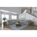 Segoura - 5 Piece Upholstered Modular Sectional With Reclined Back Pillows - Gray by HouseOfZazla