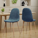 Elegant Dining Chair Set With Fabric by HouseOfZazla