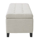 Upholstered Storage Ottoman Bench