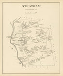 Vintage Map of Stratham, New Hampshire 1892