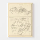 Vintage Map of New Castle, New Hampshire 1892