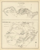 Vintage Map of New Castle, New Hampshire 1892
