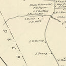 Vintage Map of Northwood, New Hampshire 1892