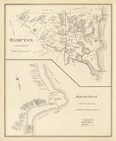 Vintage Map of Hampton, New Hampshire 1892