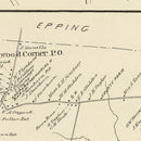 Vintage Map of Brentwood, New Hampshire 1892
