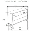 Taraval - 6 Drawer Bedroom Dresser - White by HouseOfZazla