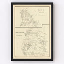 Vintage Map of Brentwood, New Hampshire 1892