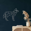 Geometric Fox Metal Wall Art