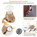 Hearing Amplifier In-Ear Hearing Aids FDA Approved Personal Sound Amplifier For Adults Senior Amplifier Volume Adjustable Carry Case For Meeting Class