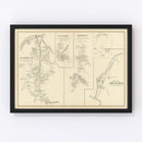 Vintage Map of Haverhill, New Hampshire 1892