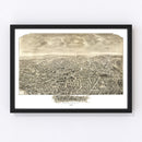 Vintage Map of Newton, Massachusetts 1897