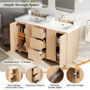 58.3" Bathroom Vanity Cabinet Only with Soft-Close Drawers by HouseOfZazla