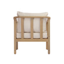 Acacia Wood Patio Furniture Club Chair with Soft Cushion by HouseOfZazla