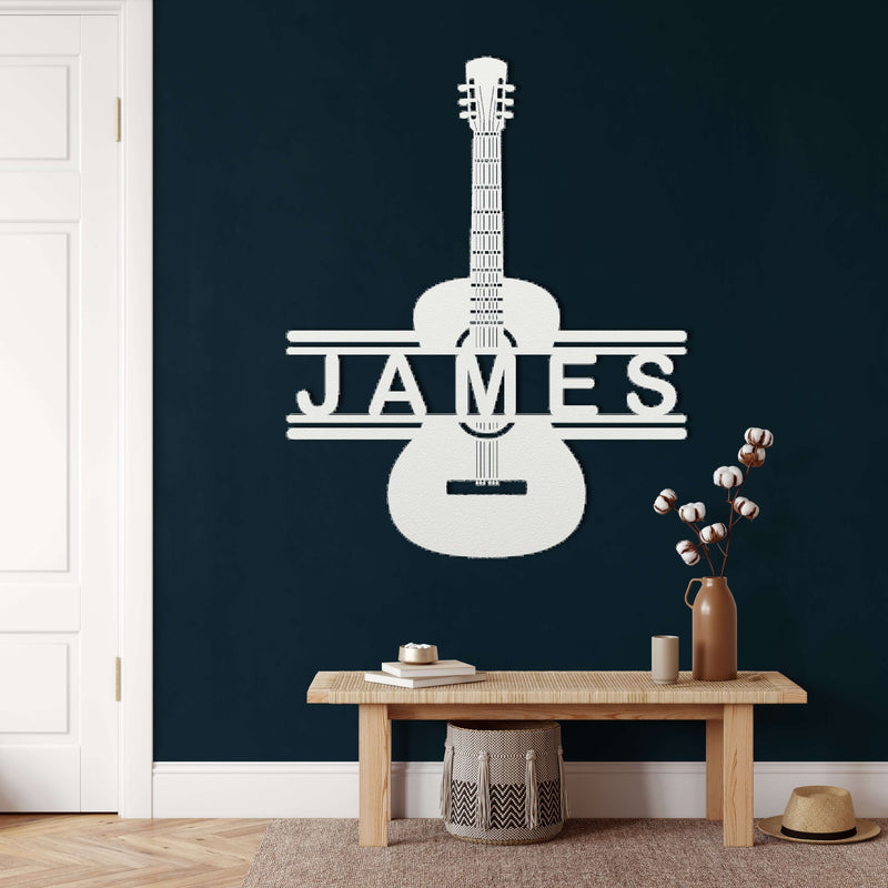 Personalized Guitar Metal Wall Art