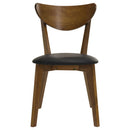 Linnea - 5 Piece Dining Set With Chairs - Dark Walnut by HouseOfZazla